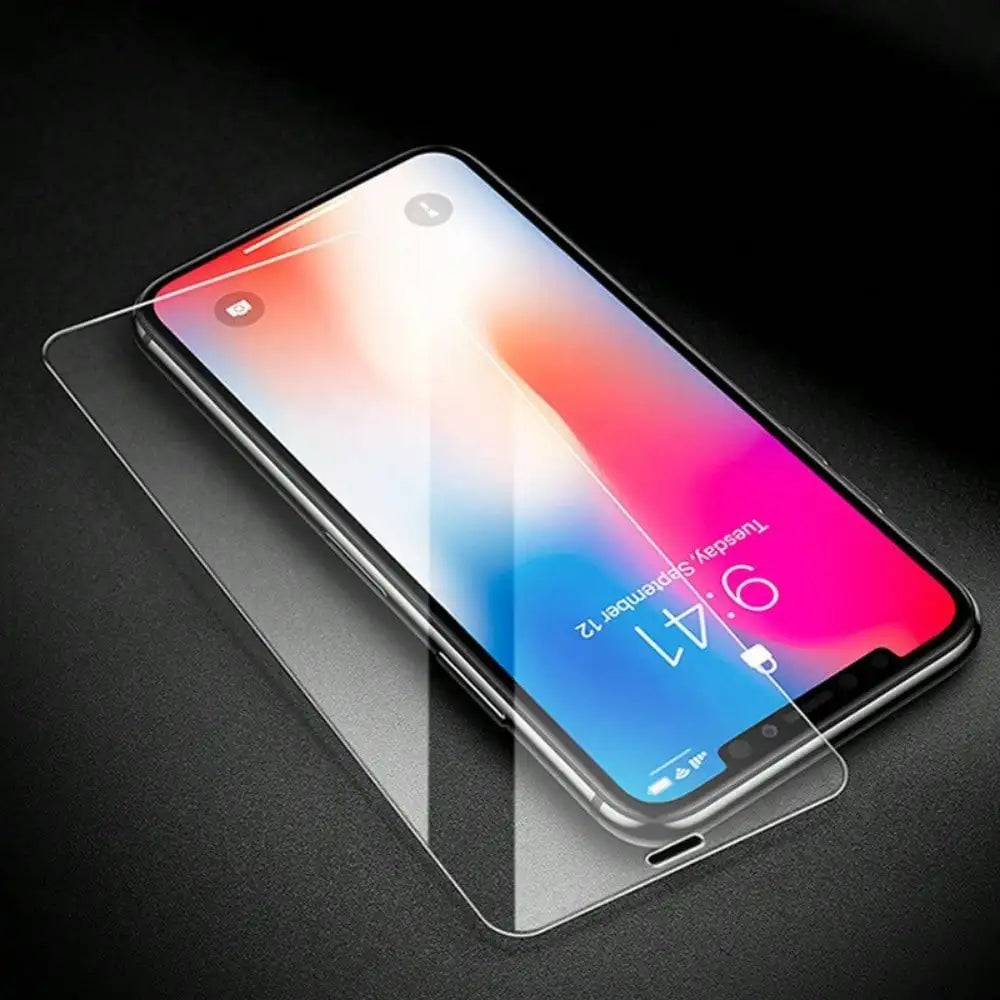 3pcs Universal Tempered Glass Screen Protector, 9H Hardness Anti-Scratch Bubble-Free, HD Clear Bulk Pack For All iPhone Smartphones