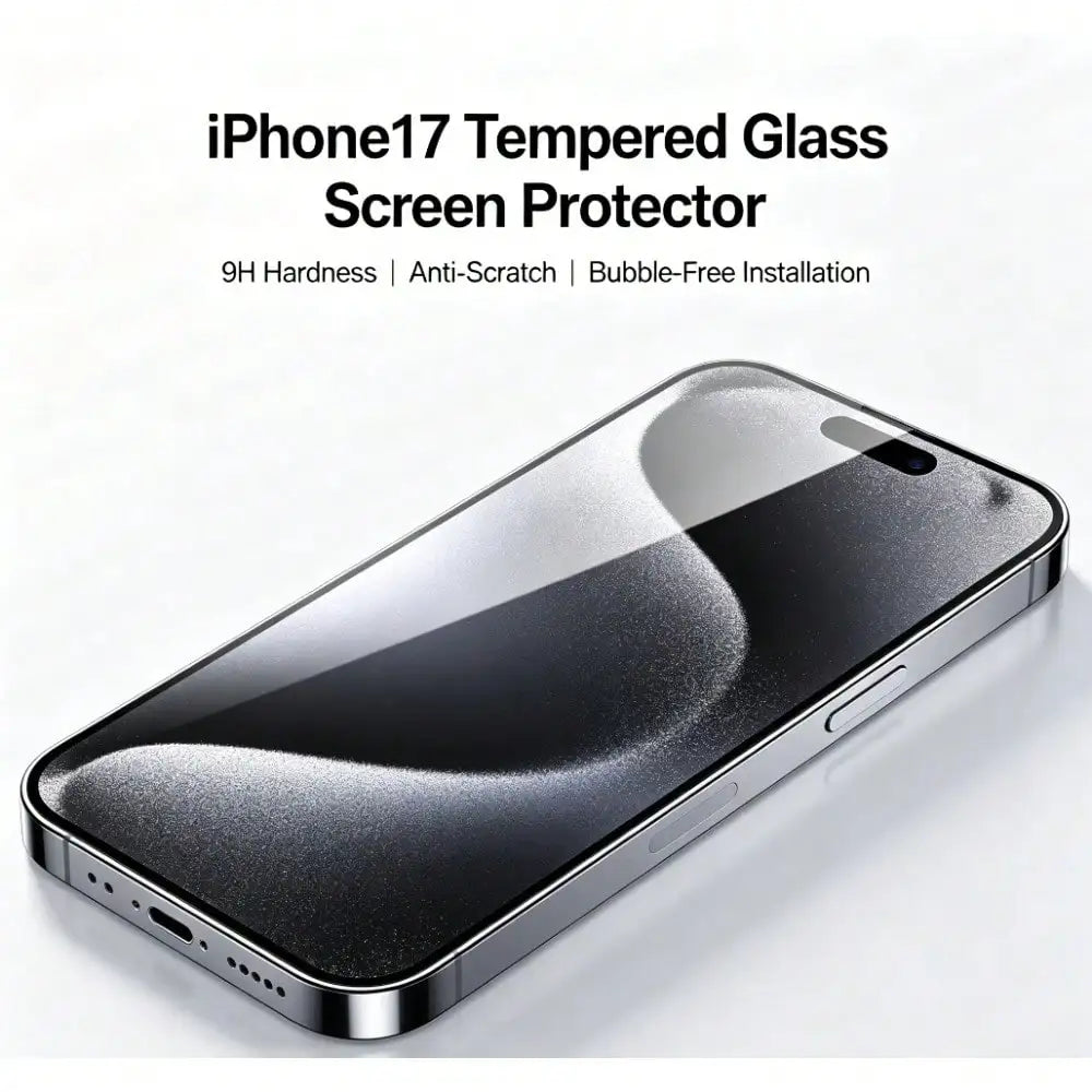 3pcs Universal Tempered Glass Screen Protector, 9H Hardness Anti-Scratch Bubble-Free, HD Clear Bulk Pack For All iPhone Smartphones