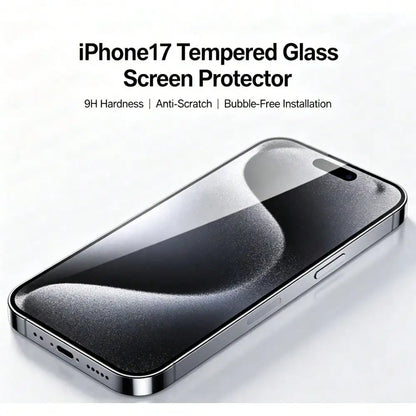 3pcs Universal Tempered Glass Screen Protector, 9H Hardness Anti-Scratch Bubble-Free, HD Clear Bulk Pack For All iPhone Smartphones
