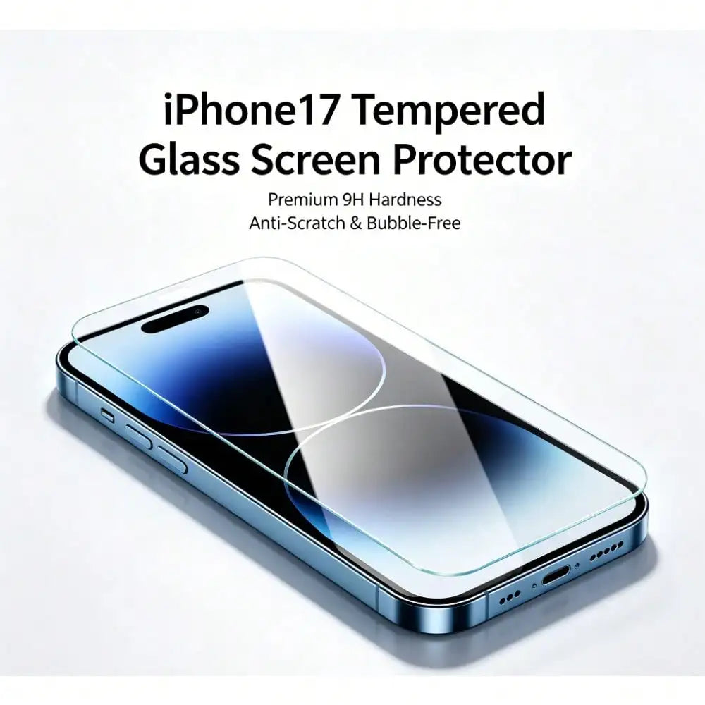 3pcs Universal Tempered Glass Screen Protector, 9H Hardness Anti-Scratch Bubble-Free, HD Clear Bulk Pack For All iPhone Smartphones